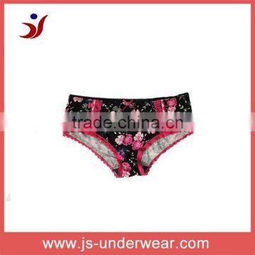 cotton printed boyshort panty from professional underwear manufacturer