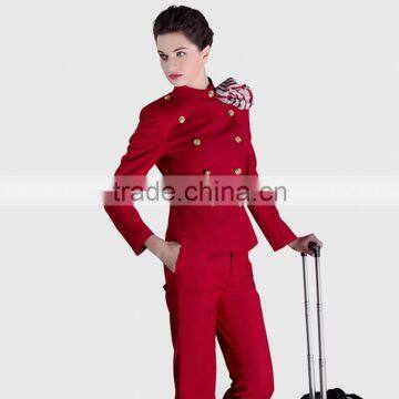 Flight Attendant Hat And Airline Uniforms Sets Pattern photo-3