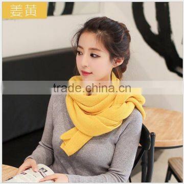 Autumn Winter Ladies or Women or Girls Fashion Pure Color New Blue Knitted Scarf Majored Maker photo-3