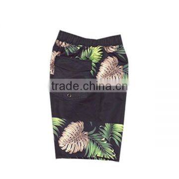 Polyester Sublimation Black Shiny Board Shorts Men photo-4