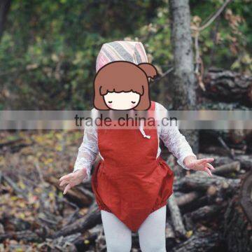 Baby Lovely Red Cotton Kids Clothing Summer Rompers Children Boutique Clothes photo-5