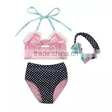 Summer Beachwear Girls Bikini Kids Beach Wear 2 Piece Suit photo-3