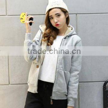 China Wholesale Professional Good Quality Cheap Women Pullover Zipper Hoodies photo-3