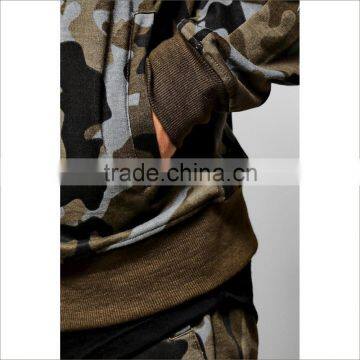 Custom Your Logo and Print Camo Tracksuit Cotton Sport Latest Design Tracksuit photo-4