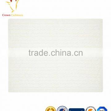 100% Cashmere Knitted Wholesale Baby Blanket photo-5