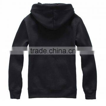 Good Quality Custom 100% Cotton Plain Black Hoodies Made in China photo-2