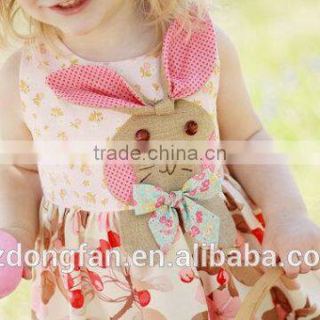 Popular Rabbit Bulk Wholesale Kids Clothing Baby Frock Designs Fancy photo-4