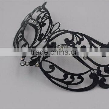 Metal Filigree Venetian Masquerade MardiGras Party Diamante Eye Mask photo-4