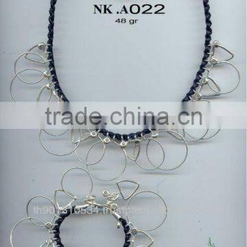 Thai Karen Silver Bracelet & Necklace Jewelry 925 Sterling Silver