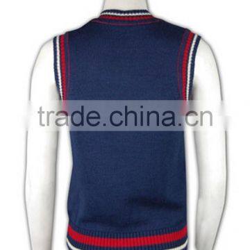 ISO9001/BSCI Manufature Tailored Made Unique School Uniform Sweater Vest photo-4