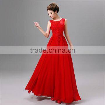 2016 Elegance Lace Wholesale Women Dresses for Party , Evening Maxi Long Style Sleeveless Latest Dress Designs for Ladies photo-2