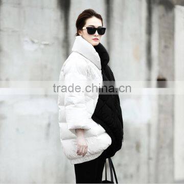 Big brand Woman High quality Black and white winter dow jackets