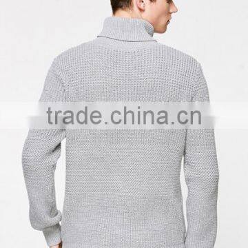 Wholesale Solid Color no Pattern Winter Warm Thick Turtleneck Sweters for Man photo-3