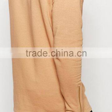 Longline Oversized Hoodie With Double Layer Sleeves & Zips photo-3