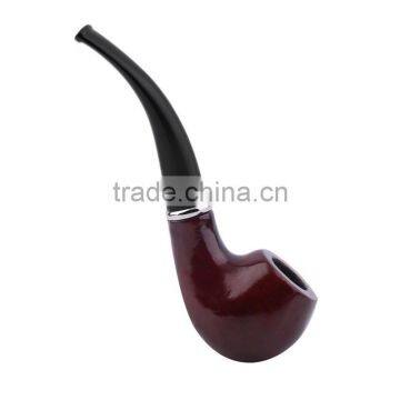 New 1x Durable Wooden Tobacco Pipe + Smoking Pipe Stand + Cigar Cigarette Smoking Pipe Leather Case Cover photo-4