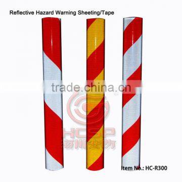 Reflective Hazard Warning Sheeting/Tape quality engineering grade striped reflective marking tapes