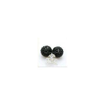 shamballa earring silver jewelry #18