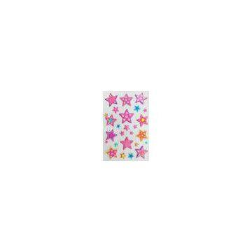 Removable Colored Star Stickers Bule Jewelry For Children