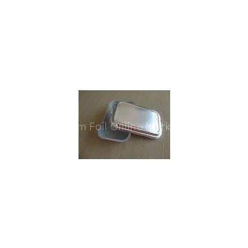 Airline Catering Coated Foil Casserole Dishes Aluminum Foil Trays , Eco Friendly