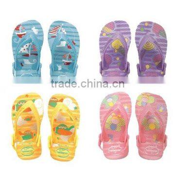 OEM New arrival 2017 Hot selling ECO material kids flip flop with back strap FACTORY DIRECT SALE