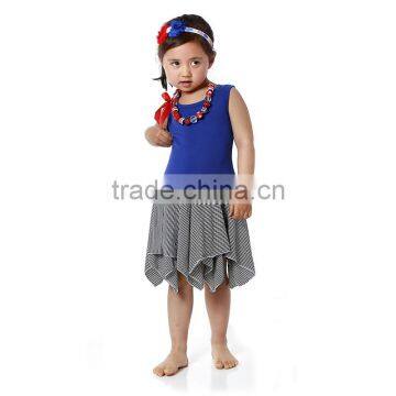 wholesale sleeveless kid fancy dress July 4th Dress