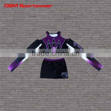 Hot selling sublimated cheerleading uniforms for teams