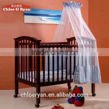 European standard baby cot bed wood furniture