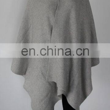 Heavy rib knit 100%cashmere wraps for women