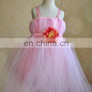 Satin Tulle Ball Gown lace Flower Girl Dress patterns Custom Maded