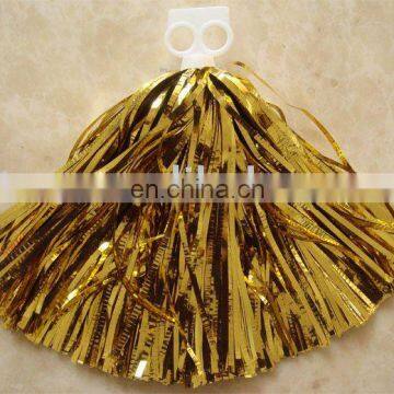 metallic cheer pom poms