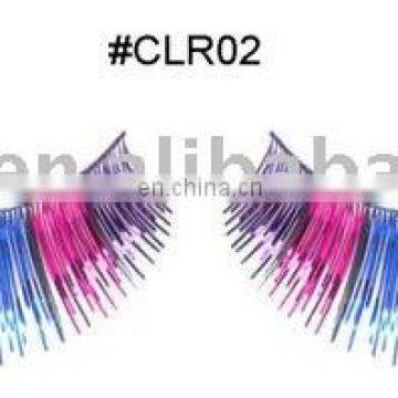 Party halloween carnival handmade colorful rianbow eyelashes for womens ME-0008