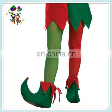 Cheap Elf Party Fancy Womens Red and Green Tights HPC-1887