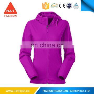 Eco-friendly China custom made breathable lady's sports soft shell jacket design--7 years alibaba experience