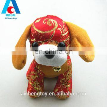 China factory custom hot sale dog new year gifts cute kids plush toy