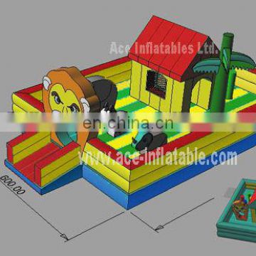 Outdoor Inflatable Fun City games