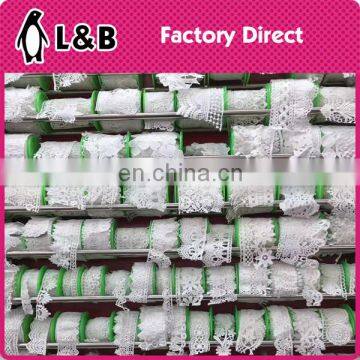 2017 Embroidery White Milk Silk Yards Chemical Lace Trims Border photo-2