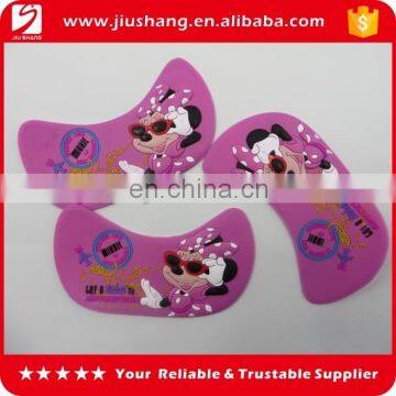 Custom 3d soft pvc clothing labels with cute image for kids