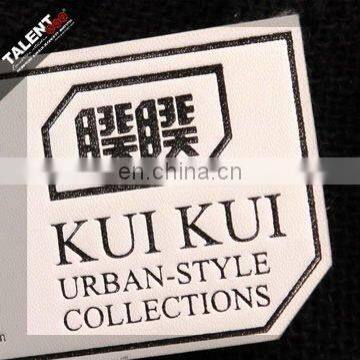Custom Fashion Design Silk Printing Denim Leather Label Patch
