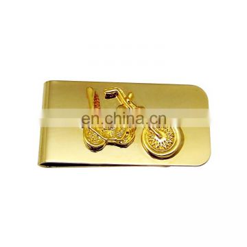 custom money clip wallet metal screwed money clip with card holder Top design Gold