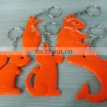 squirrel shaped plastic keychain