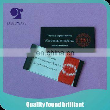 High Density Woven Labels for Men's Suit Factory
