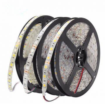 DC12V LED Strip 5050 SMD 60LEDs/m 5M/lot IP20 IP65 Flexible Strip Lights 5050 RGB RGBW RGBWW CCT White Warm white Red