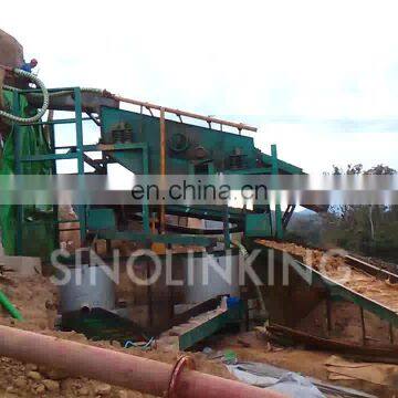 SINOLINKING Gold Vibrating Trommel Screen Recovery Machine