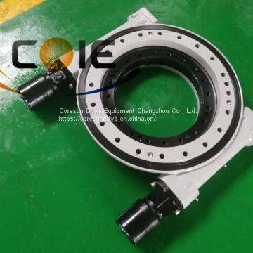 Coresun Drive SC14-2 dual worm slewing drive slewing bearing for drilling rig and mounted truck crane