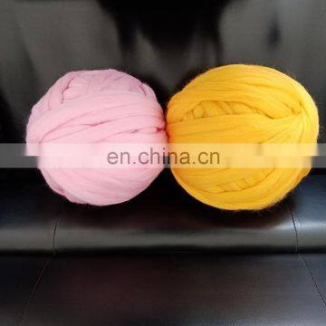 HBGZ056-100% Australian Giant Merino Wool Roving Super Chunky Yarn Arm Knitting Wool Yarn for Woolen Blanket photo-3