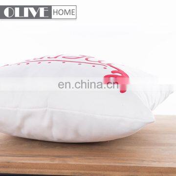 Custom Newest Design Printed Merry Christmas Theme Applique Work Cushion Cover photo-4