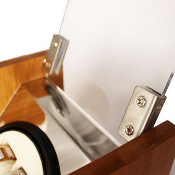 Bamboo Wood Piano Lacquer Wood Watch Winder Box for Automatic Watches Double photo-5