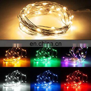 10M Waterproof Remote Control Fairy Lights Battery Operated 8 Mode Timer Copper Wire String Light photo-5