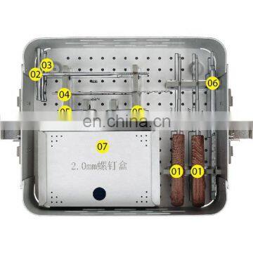 High Quality Medical Veterinary Bone 2.0mm Locking Plate Instrument Kit Orthopedic Surgery Instrument Set