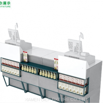 Custom High Quality Retail Convenience Store Cash Table Furniture Free Design Counter Checkouts